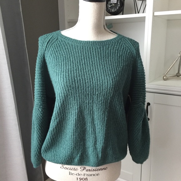Leith Sweaters - New Bubble Sleeve Sweater by Leith